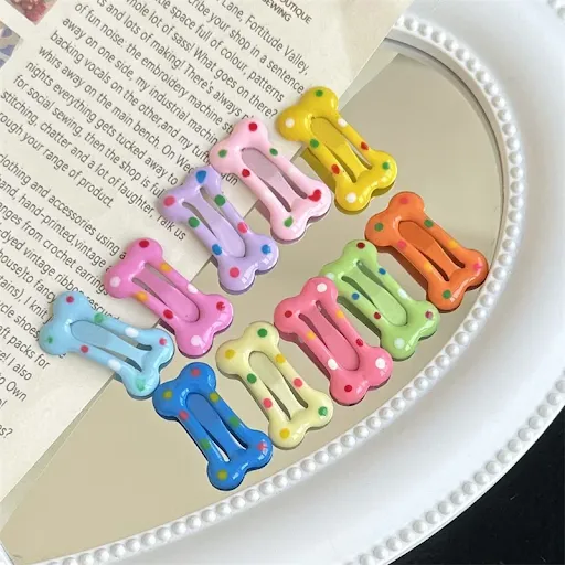 6/12pcs Mini Pet Small Dog Hairpins Candy Colors Small Puppy Cat Cute Hair Bows Clips Pet Hair Accessories Dogs Hair Gro