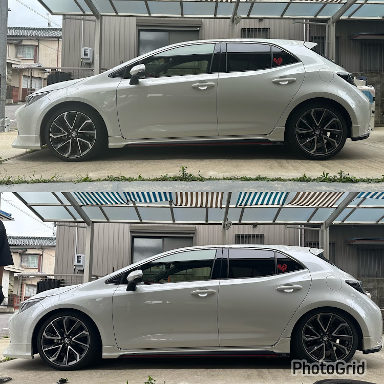 カローラスポーツの車高調整・カローラスポーツハイブリッド・TRD・カローラスポーツ・ZWE211Hに関するカスタム事例の投稿画像1枚目
