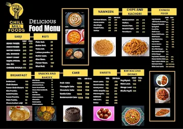 Chill Mill Foods menu 