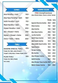 Sharma Dhaba menu 3