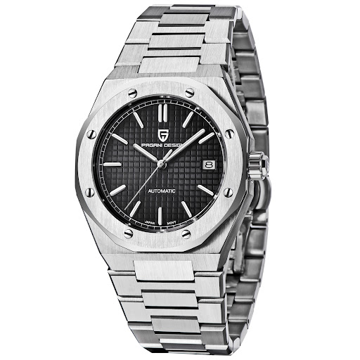 Title 4, Mens Business Casual Steel Mechanical Watch. C...