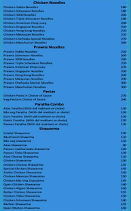 Chefwala menu 2