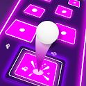 Neon Tiles Hop: EDM Ball