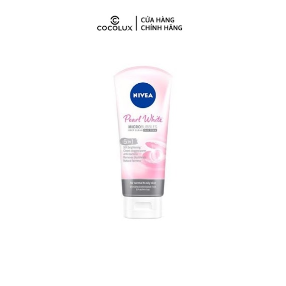 Sữa Rửa Mặt Nivea Đất Sét Trắng Da Ngọc Trai Pearl White [Cocolux]