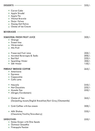 Oxford Golf Resort menu 1