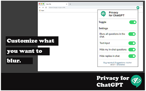 Privacy for ChatGPT
