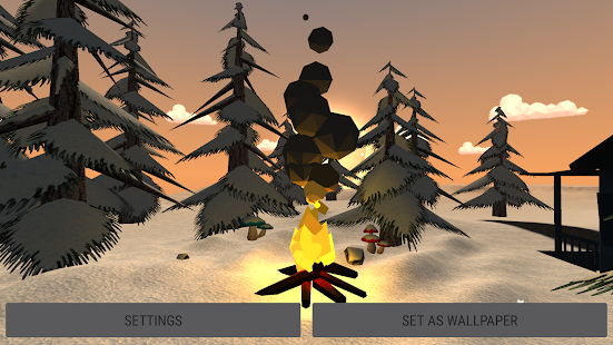 Christmas Winter Forest 3D Live Wallpaper Captura de pantalla