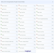 Sri Vengamamba Punjabi Family Dhaba menu 1