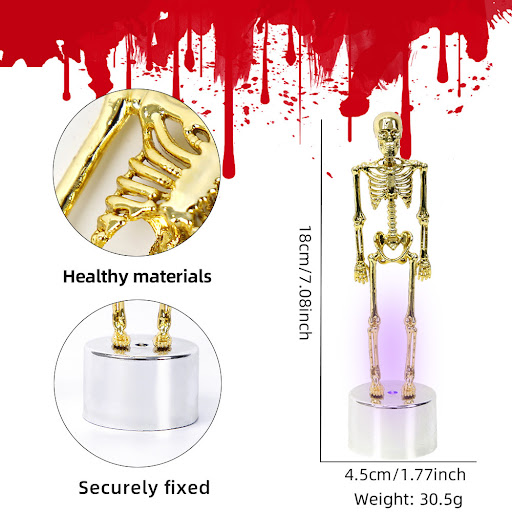 Title 7, Luminous Halloween Decorations Skull Skeleton D...
