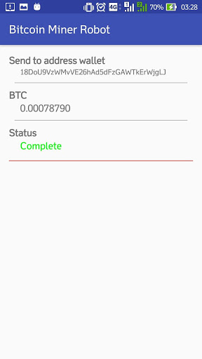 Bitcoin Miner Robot screenshot #2