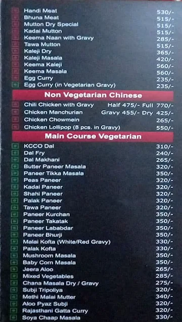 Kebabs & Curries Company menu 