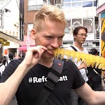 Long, Longer, Longest fried potato chips in Harajuku in Tokyo, Japan 