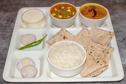 Matar Paneer Thali