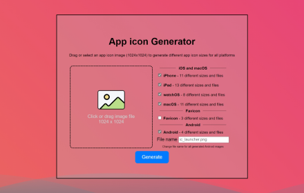 App Icon Sizes Generator small promo image