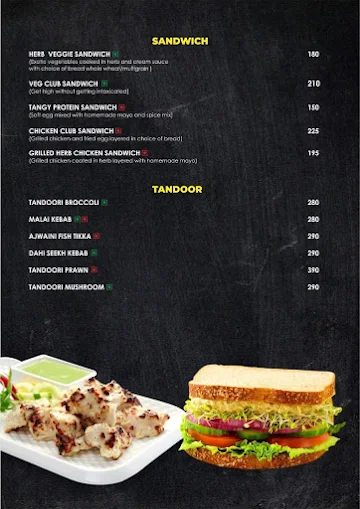 Healthy Eaterz Cafe menu 