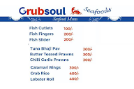 Grubsoul Seafoods menu 1