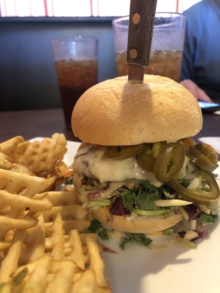 Habanero Firecracker burger and fries