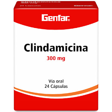 Clindamicina 300 mg Genfar Caja x 24 Cápsulas  