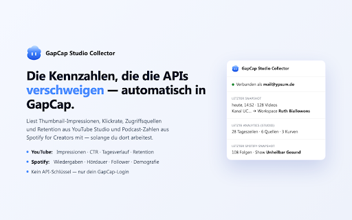 GapCap – Studio Collector screenshot 1
