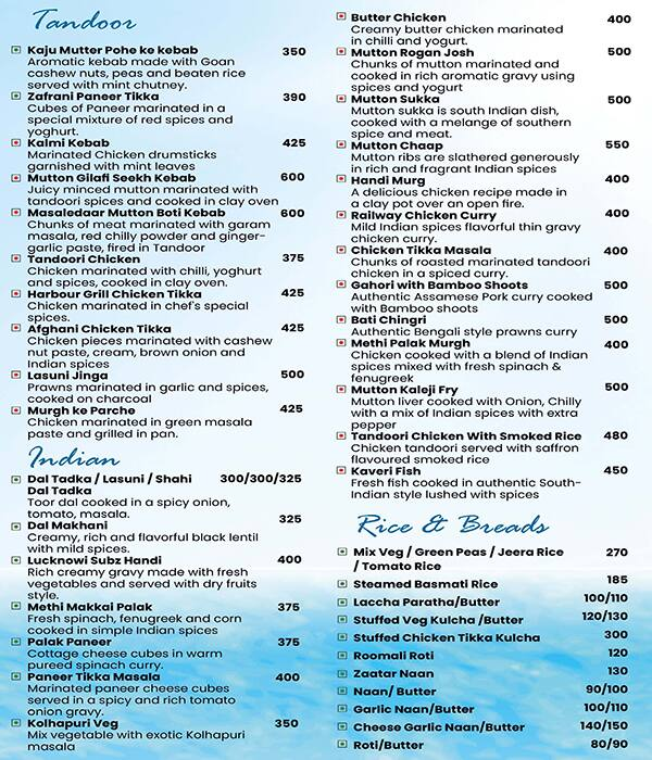 Prafulrani Tea Point menu 