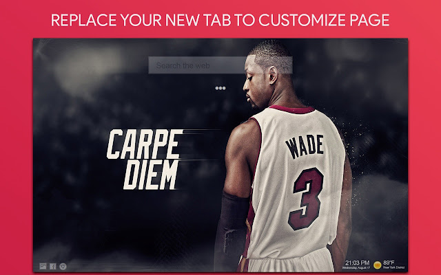 Miami Heat Wallpaper HD Custom New Tab