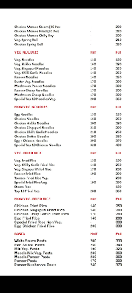 Wok In Valley menu 1