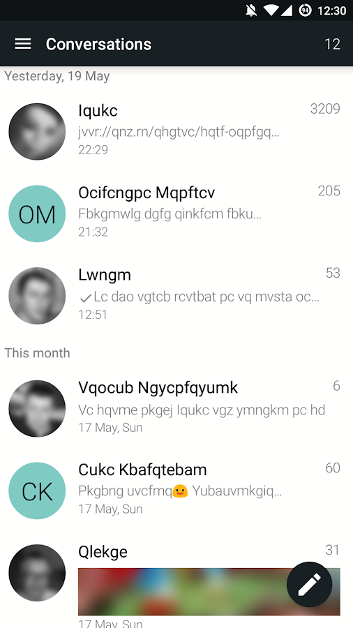    YAATA SMS- screenshot  