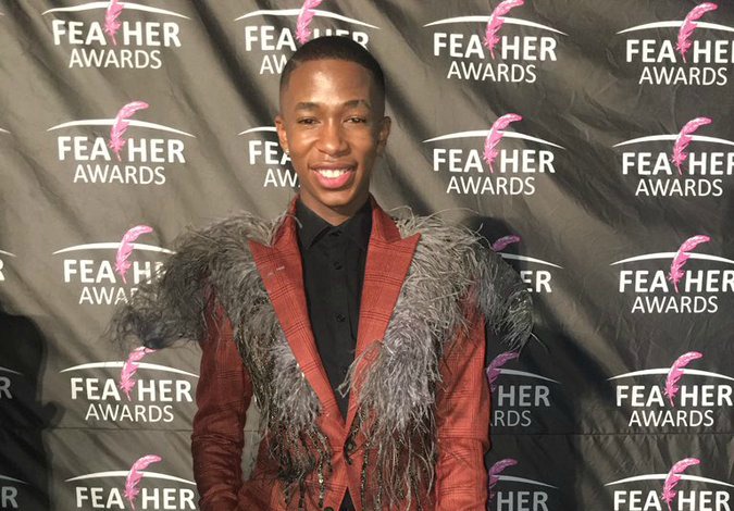 TV personality Lasizwe on the Feather Awards red carpet.