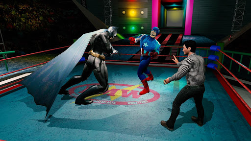 Superhero Wrestling Battle Arena Ring Fighting