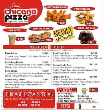 Chicago Pizza menu 