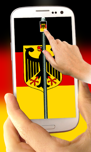 Germany Flag Zipper LockScreen