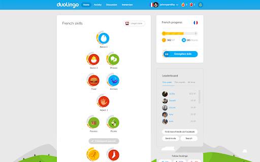 Duolingo on the Web