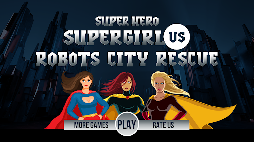 Screenshot Superhero Supergirl vs Robots