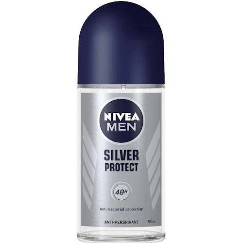 Lăn Ngăn Mùi NIVEA MEN Silver Protect Phân Tử Bạc Ngăn Khuẩn Gây Mùi Vượt Trội (50 ml)