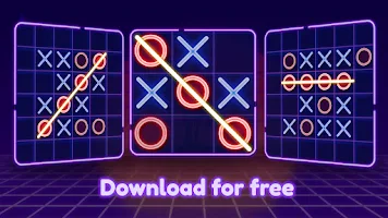 Tic Tac Toe glow - Puzzle Game - APK Download for Android