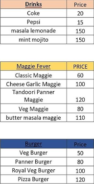 Jitendra Food menu 1