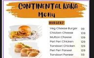 Continental Kaka menu 2