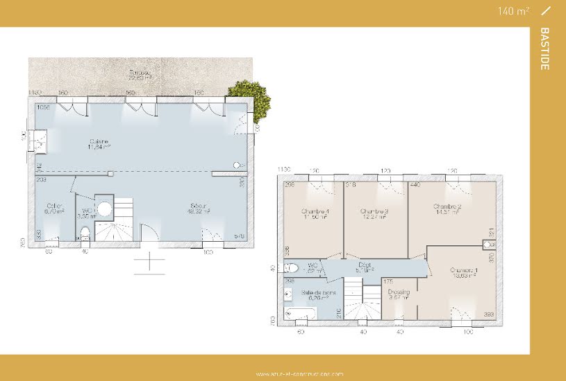  Vente Terrain + Maison - Terrain : 502m² - Maison : 100m² à Eyguières (13430) 