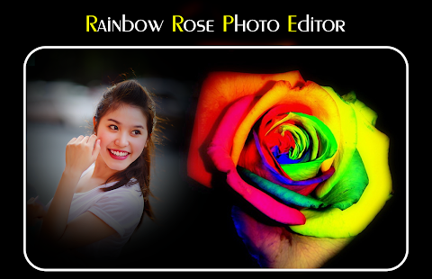 Rainbow Rose Photo Editor - náhled