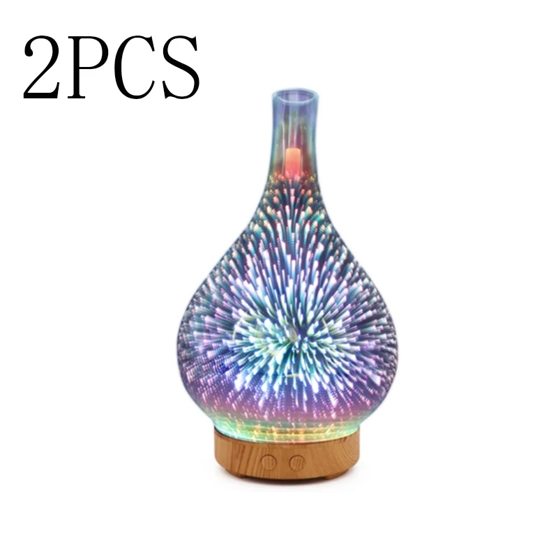 Dyfuzor Aromatu 3D Szklany Kolorowa Lampa Nawilżacz Powietrza Lampka Nocna Zrelaksuj się i ciesz się idealnym klimatem w swoim domu