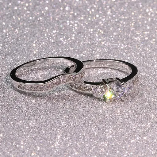 Title 4, Mode dames ring van legering voor koppels, Quee...