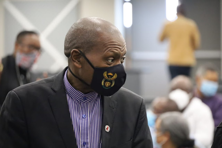 Health minister Zweli Mkhize during a visit to Nelson Mandela Bay on November 26 2020.