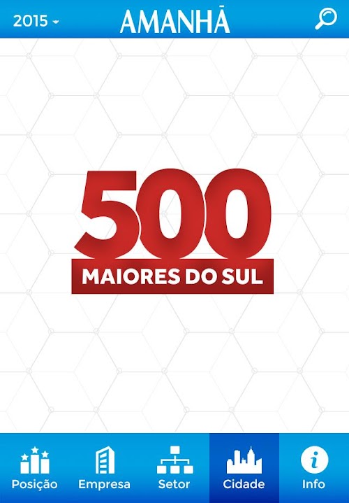 Android application 500 Maiores do Sul - Amanhã screenshort