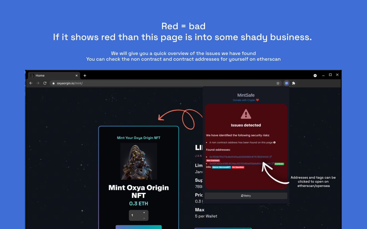 MintSafe - NFT Mint Scam Detection Preview image 5