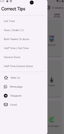 Screenshot CORRECT SCORE 100%