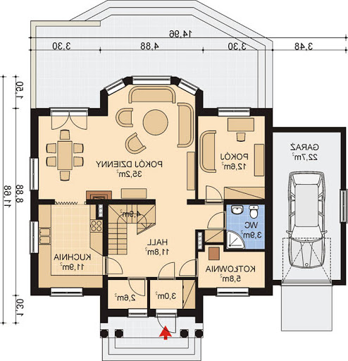 APS 120 - Rzut parteru