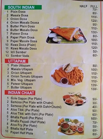 Pundeer Restaurant menu 