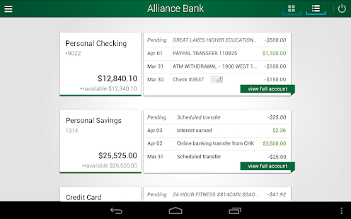 Alliance Bank Screenshots 0