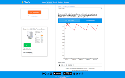 Glass It Price Tracker