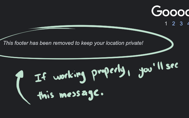 Google location privacy Chrome Extension Image 1